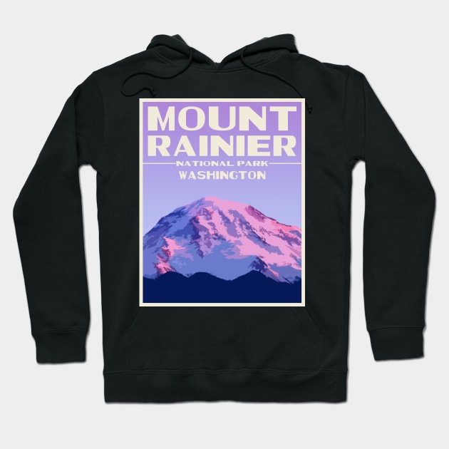 Mount Rainier Hoodie by IDesignTShirtsBro